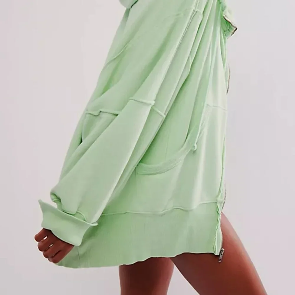 We The Free Camden Hoodie Color Gossamer Green - Picture 6 of 6